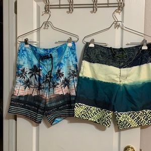 Hollister men’s swim trunks. Bundle